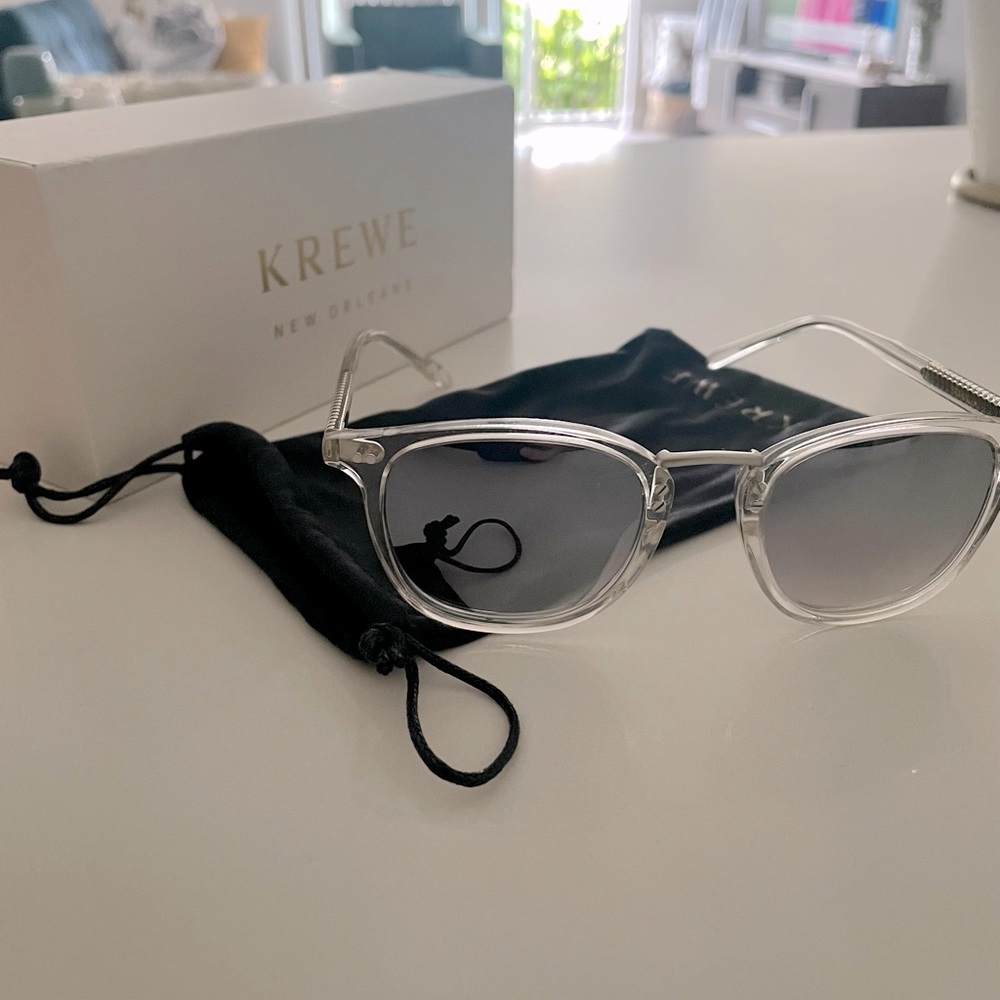 Krewe Franklin Crystal Mirrored Sunglasses